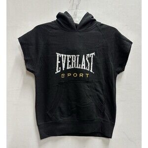 Everlast Boys youth sIze M 8 years old sleeveless black sports oversized hoodie